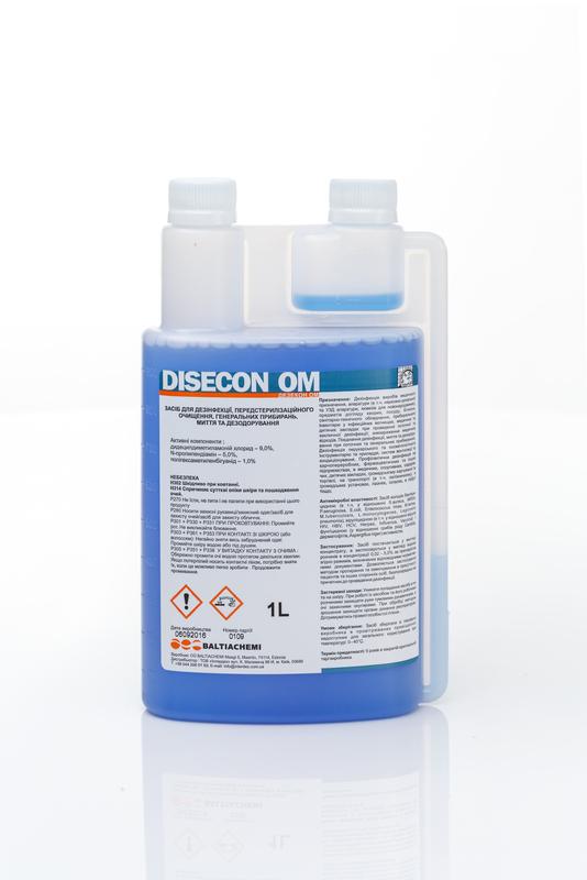 Концентрований дезінфекційний засіб "ДЕЗЕКОН ОМ” флакон/дозатор, 1000мл.